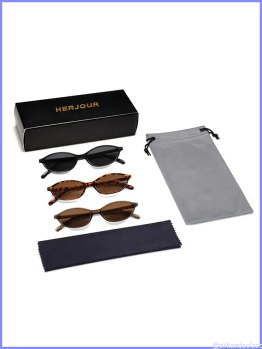 Retro Oval Cat Eye Sunglasses for Women Y2K Trendy Full Frame Wrap Around UV